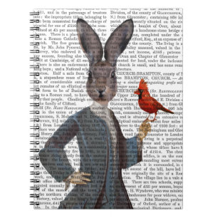 Kaninchen und Vögel 2 Notizblock