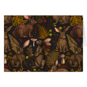 Kaninchen und Waldflora