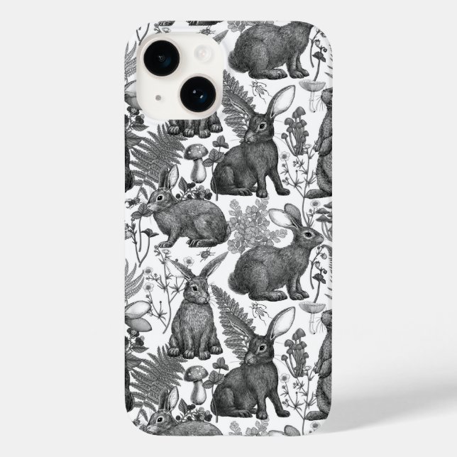 Kaninchen und Waldflora 2 Fall Mate iPhone Case-Mate iPhone Hülle (Rückseite)