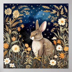 Kaninchen Wall Art Wildlife Tierposter Poster