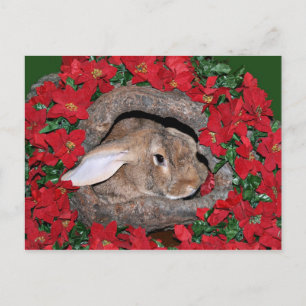 Kaninchen-Weihnachten Postkarte