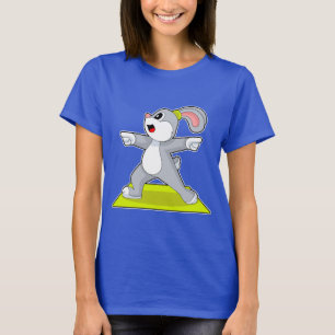 Kaninchen Yoga Fitness Gymnastik T-Shirt