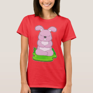 Kaninchen Yoga Fitness Gymnastik T-Shirt