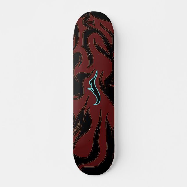 Kaninchen zur Flamme Skateboard (Vorne)