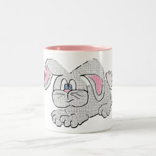 Kaninchen Zweifarbige Tasse