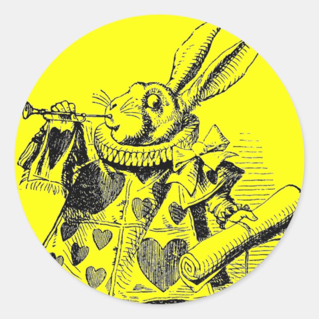 Kaninchenaufkleber Runder Aufkleber (Vorderseite)