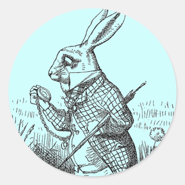 Kaninchenaufkleber Runder Aufkleber (Vorderseite)