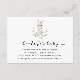 Kaninchenbücher für Babybettkarte Begleitkarte