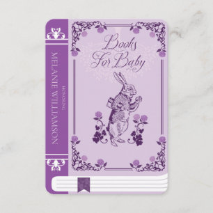 Kaninchenbücher für Vintage Alice im Wunderland fü Begleitkarte