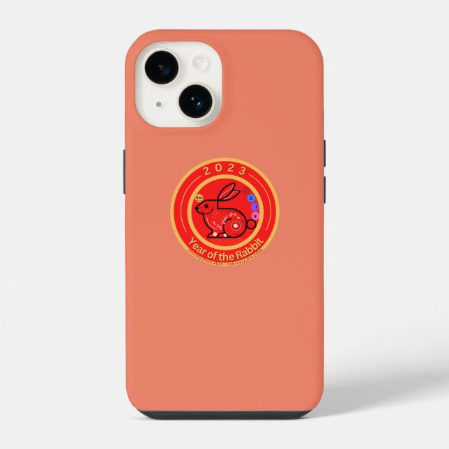 Kaninchendesign 2023 iPhone hülle (Rückseite)