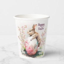 Kanincheneier und Blume im Osterwasser -