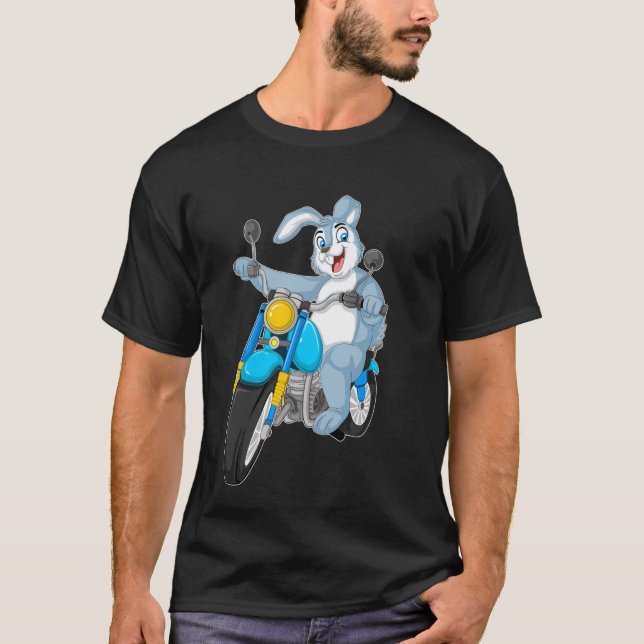 Kaninchenfahrrad T-Shirt (Vorderseite)