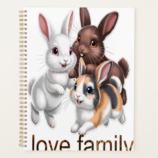 Kaninchenfamilie  planer (Vorderseite)