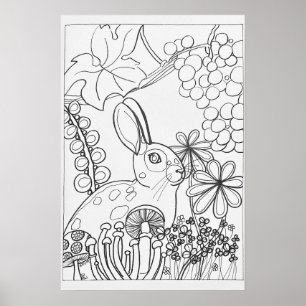 Kaninchenfarben-Poster 16" x24" Poster