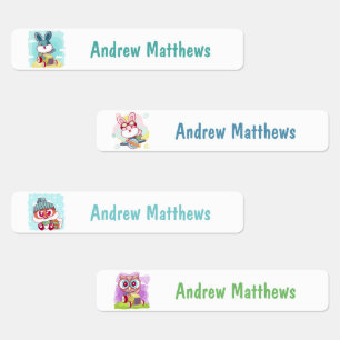 Kaninchenfocken - Eigener Personalisierter Name Etiketten