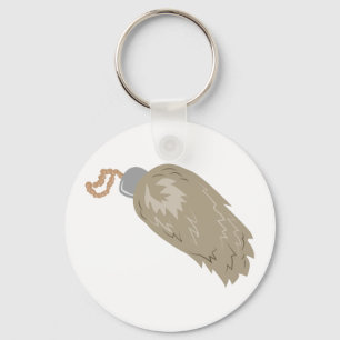 Kaninchenfuß Schlüsselanhänger