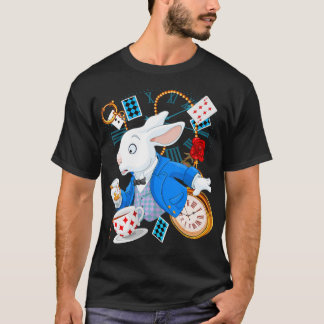 Kaninchengeschenk| Alice im Wunderland — Weißes Ka T-Shirt