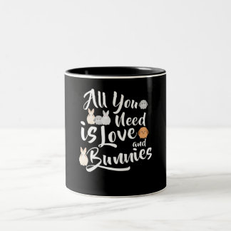 Kaninchengeschenk| Alles, was Sie brauchen, sind L Zweifarbige Tasse