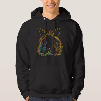 Kaninchengeschenk| Farbiges Bunny Lionhead Kaninch Hoodie