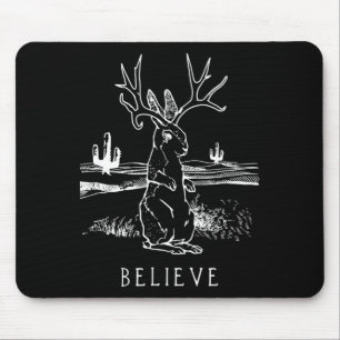 Kaninchengeschenk  Glaube Jackalope Mousepad