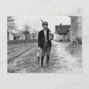 Kaninchenjagd, 1908 postkarte
