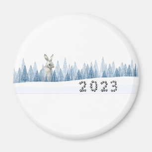 Kaninchenjahr 2023, Neujahrsmagnet Magnet