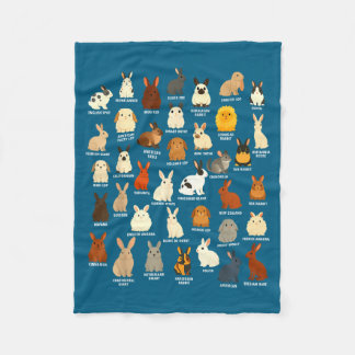 Kaninchenliebhaber Bunny züchtet Kaninchen Illustr Fleecedecke