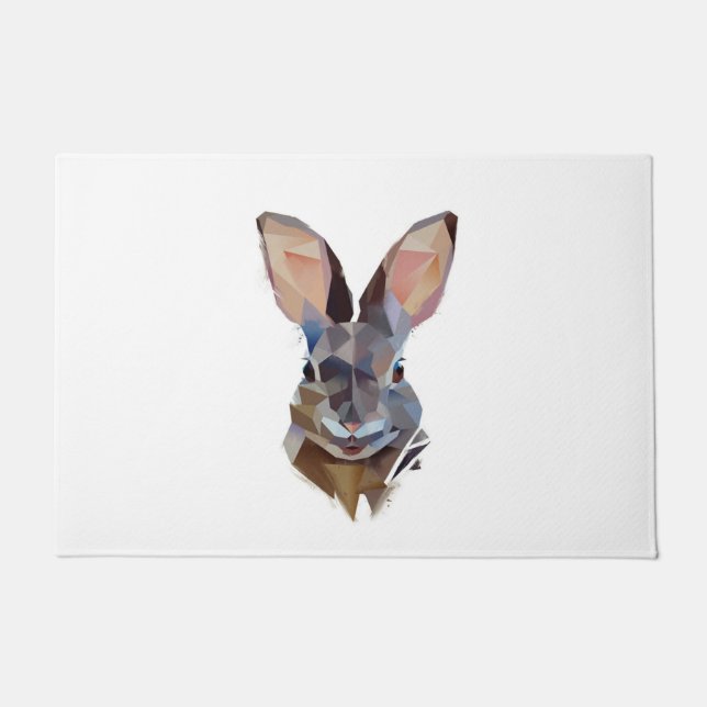 Kaninchenliebhaber| Kunst Zeichne Sonnenschein Fußmatte (Vorderseite)