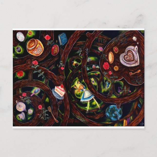 Kaninchenloch Postkarte (Vorderseite)