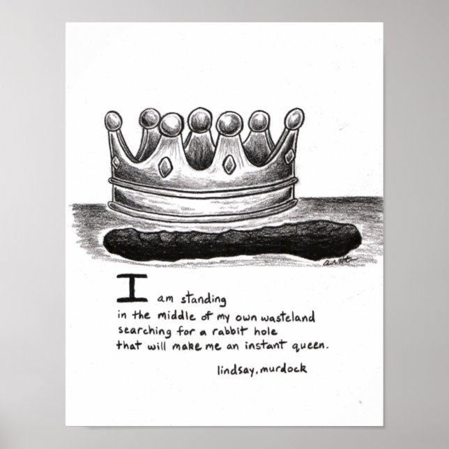 Kaninchenloch-Wandplakate Poster (Vorne)