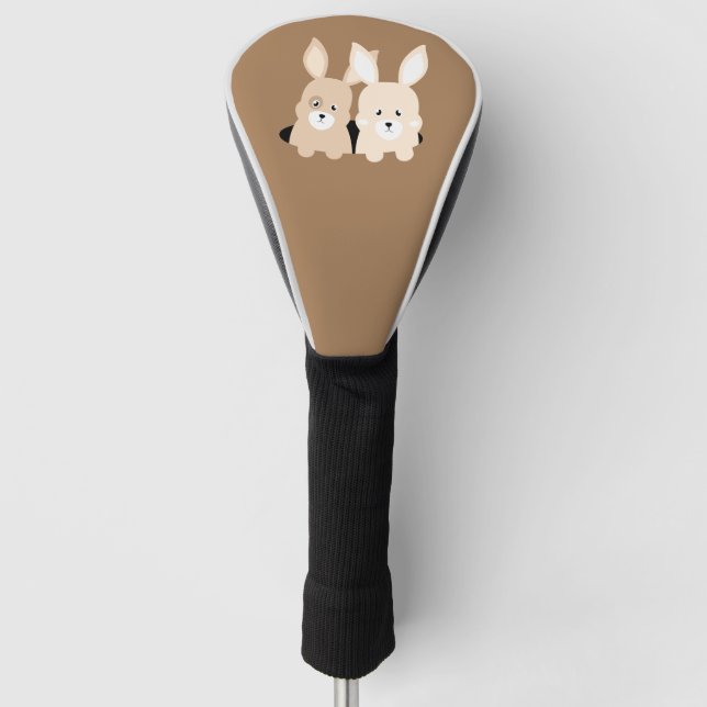 Kaninchenloch-Zwischendarstellung Golf Headcover (Vorderseite)