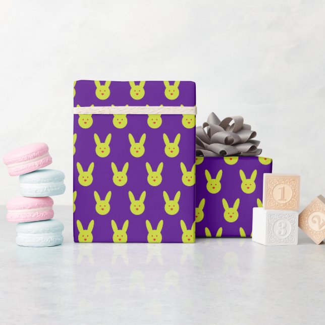 Kaninchenminimalmuster Geschenkpapier (Babyparty)
