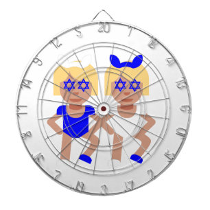 Kaninchenohren Chanukka Dartscheibe