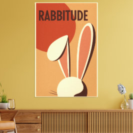 Kaninchenplakat Leinwanddruck