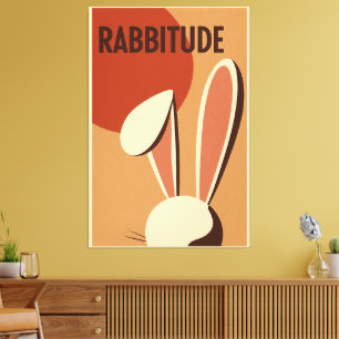 Kaninchenplakat Leinwanddruck