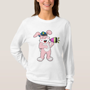 Kaninchenpolizei Mikrofon T-Shirt
