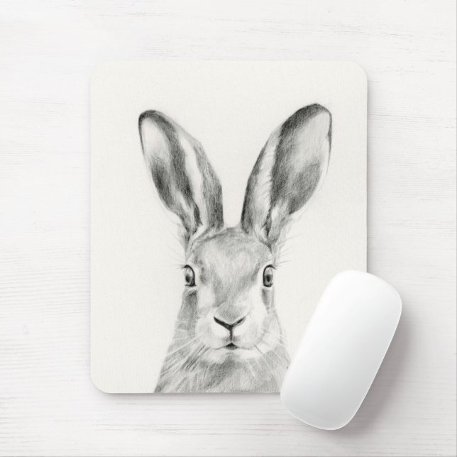 Kaninchenstift Zeichnend Mousepad (Mit Mouse)