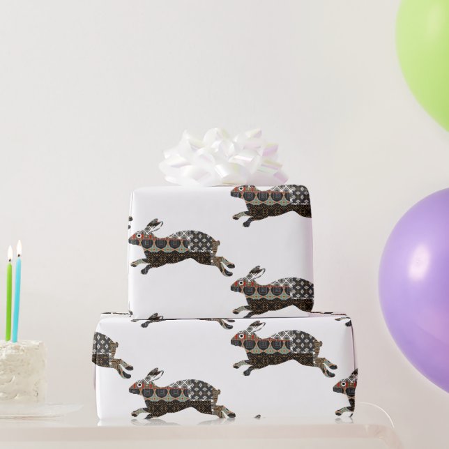 Kaninchenwackelpapier Geschenkpapier (Partygeschenke)