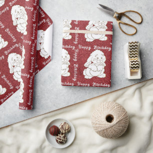 Kaninchenwackelpapier Geschenkpapier