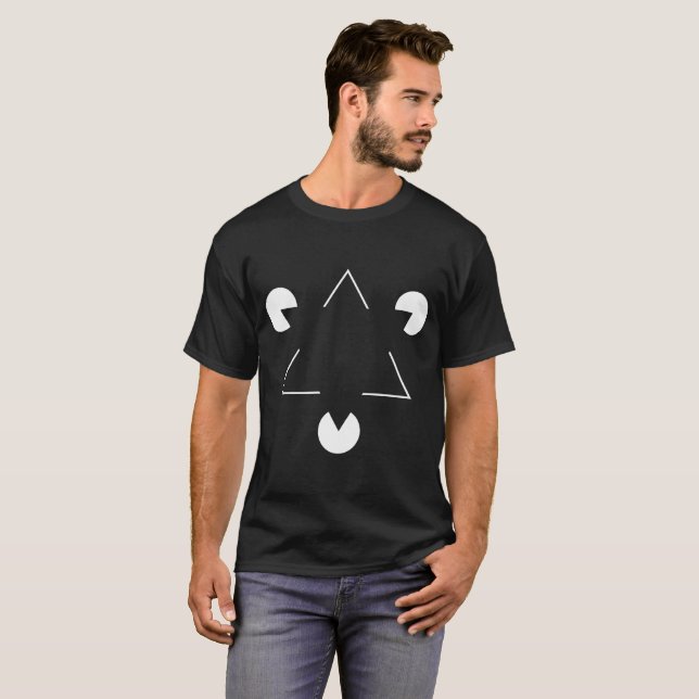 Kanizsa-Dreieck T-Shirt (Vorne ganz)
