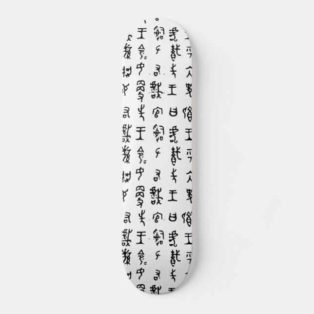 Kanji-alter chinesische Schriftzeichen Skateboard (Vorderseite)