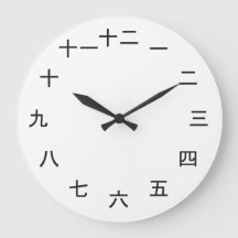 Kanji Clock 1-12