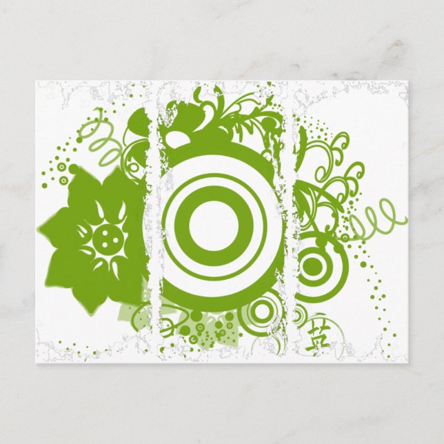 Kanji für den Kurs Blume Postkarte (Vorderseite)