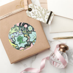 Kanji für Liebe Runder Aufkleber