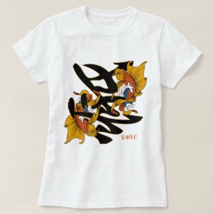Kanji Koi Fisch-Liebe T-Shirt