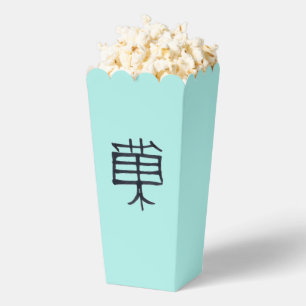 Kanji Leckerei aquamarine Popcornboxen Geschenkschachtel