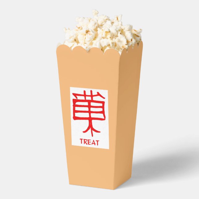 Kanji Leckerei Rot-Weiß Popcornboxen Geschenkschachtel (Geplatzt)
