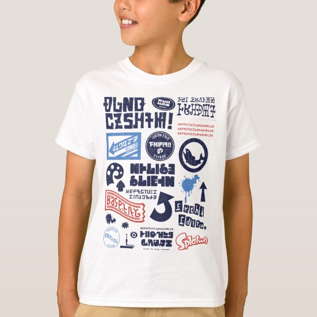 Kanji-Logo-Mash-Up-Poster T-Shirt (Vorderseite)