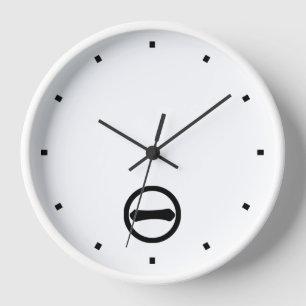 Kanji numeral one in circle wanduhr