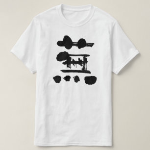 [Kanji] Rüstung als schwarzer Buchstabe T-Shirt